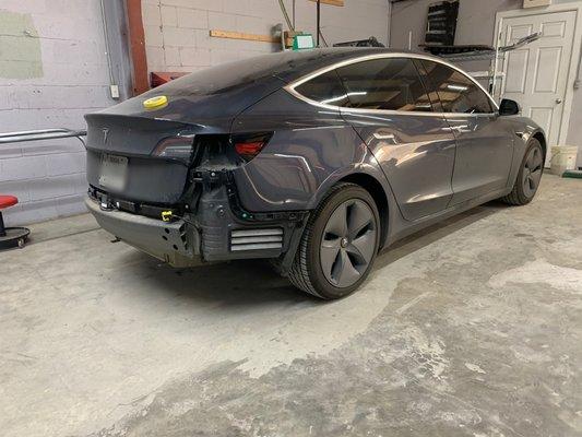 Tesla Model 3 paint and body repair