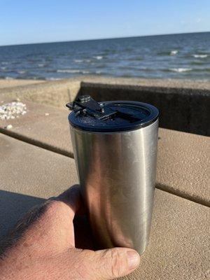 Morning tea on Lake Huron