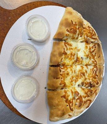 Buffalo Chicken fingers Calzone