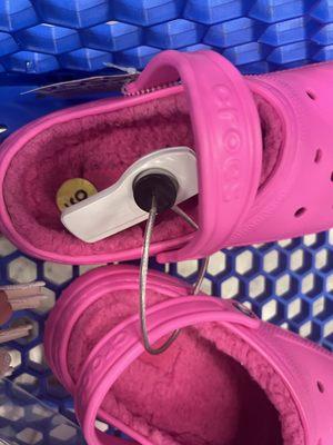 Crocs hot pink