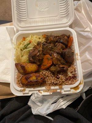 Brown stew chicken