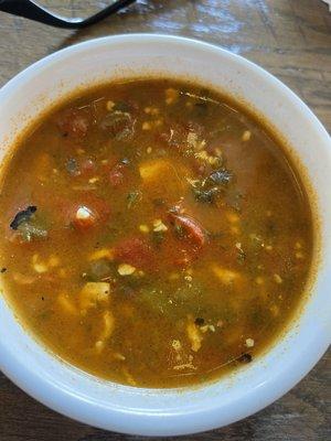 Chilli lime soup, absolutely delicious!