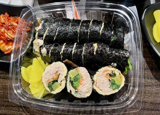 DIET (no rice) tuna kimbap