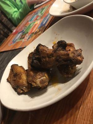 Appetizer wings (after we ate half)