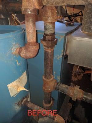 Old Boiler that needed replacing.