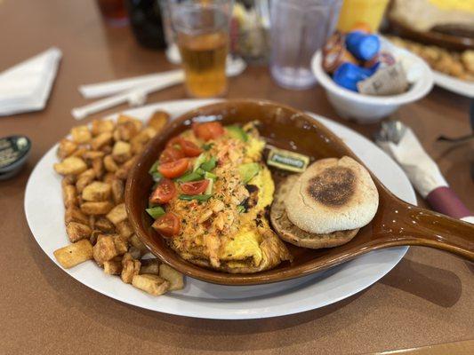 Lobster omelette