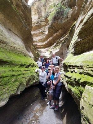 2019 Kenya Safari Group hiking in Hells Gate