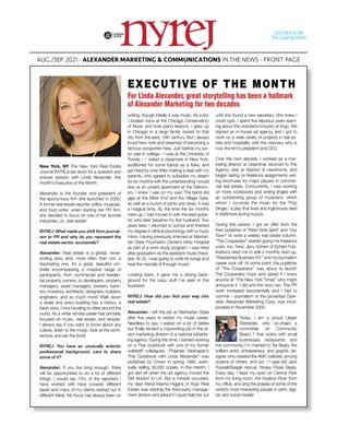 Linda Alexander was named Executive of The Month