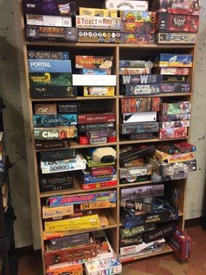 Some of their game collection.