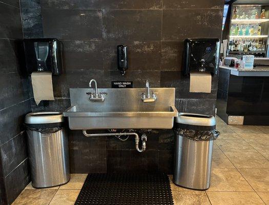 Hand Washing Station to wash your stinky seafood hands