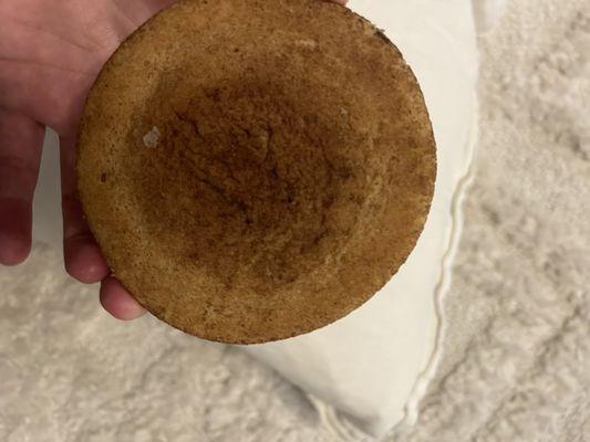 Back side of the snickerdoodle