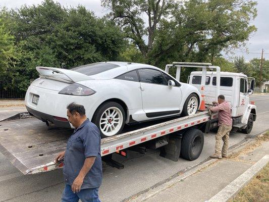 Towing away my Eclipse!