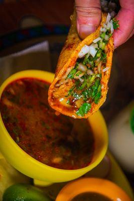 quesa birria tacos