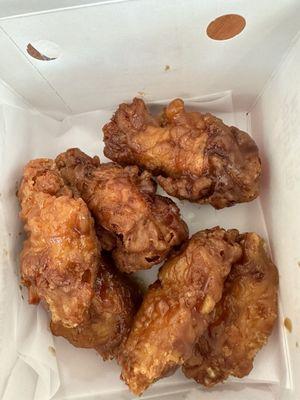 6 piece wings soy garlic