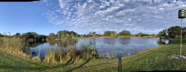 Large lake in middle of the park