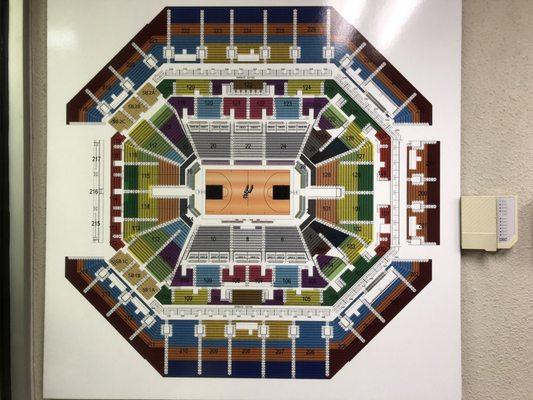 Spurs games Seat map