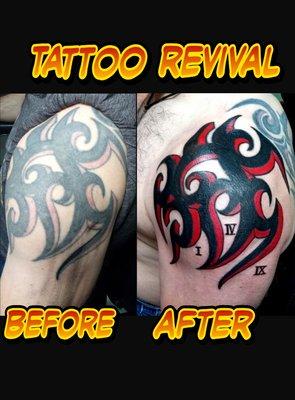 Cover up work, custom, old school, fine line, black and gray, portrait, traditional, neo traditional. Available here at Luna and lobo.