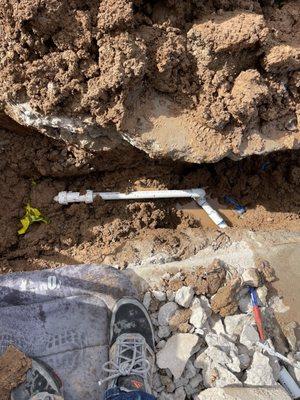 Repaired waterline