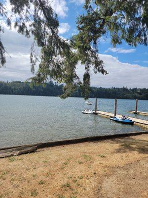 Boat launch area