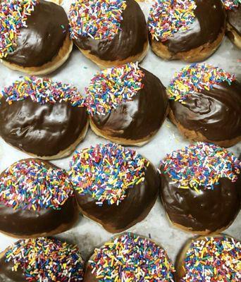 Chocolate parve donuts