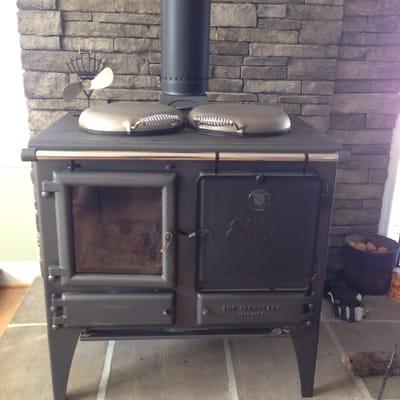 Esse Ironheart wood cook stove installed by atnip