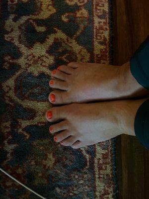 Pedicure results