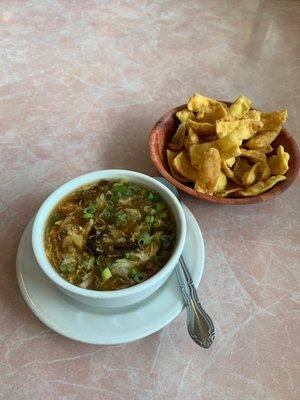 Hot and Sour Soup was so delicious.