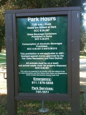 Park Information & Rules