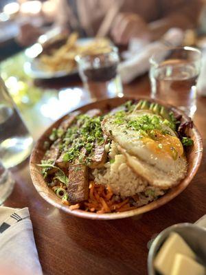 Teriyaki Bowl (Keep in mind you have a choice of chicken, egg or tofu. The chicken is not part of the meal base)