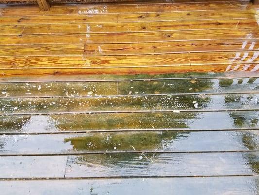 Wood restoration and deck pressure washing in Forks Township, Easton, PA  18040!