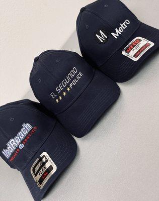 Need direct embroidery on hats or have a patch you need sewed into a hat? We do both!