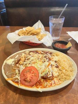 Enchiladas Mexicanas Rojas