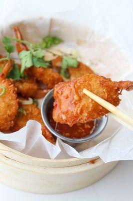 Crispy Coconut Shrimp in Sweet Chili Dipping Sauce