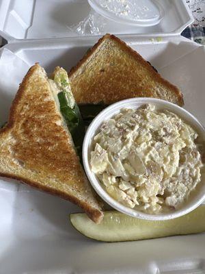 Build your own Grilled Cheese  Loaded potato salad