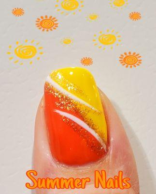 My Summer Nail Creation