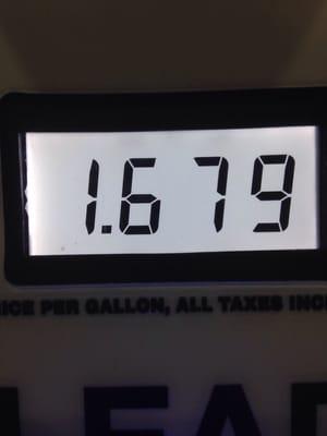 Price of gas with Speedway loyalty card