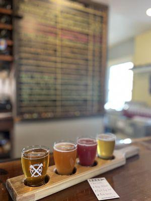 Flights are 4 beers of your choice