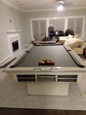 Virginia Beach, Virginia  50 plus year old Brunswick that look and plays great. 1 piece slate this table