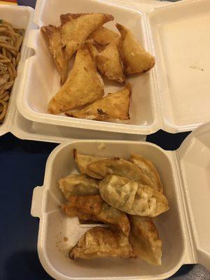 Crab Rangoon (8)  Fried Dumplings (8)