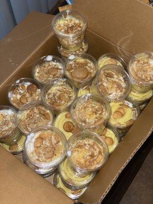 Homemade banana pudding