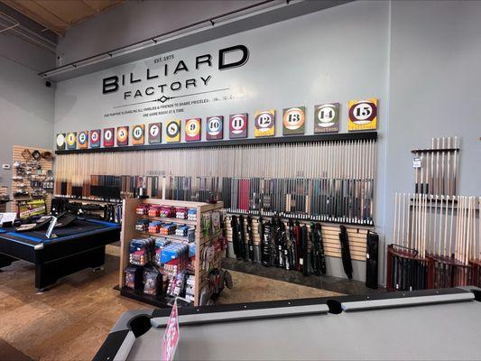 Largest pool cue selection in Arizona. Brands like McDermott, Lucassi, Viking, Stealth, Rage, Players, Predator, etc...