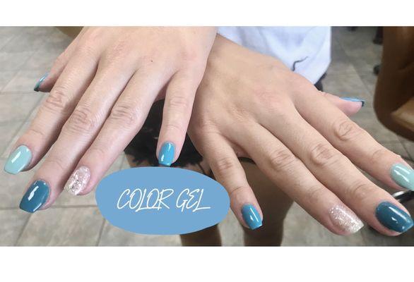 Color gel nails