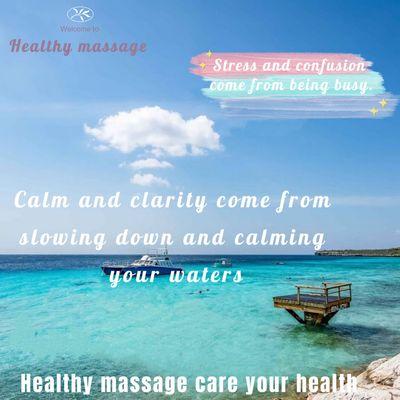 Healthy massage care your health!