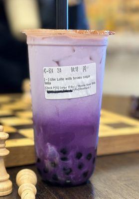 Ube latte