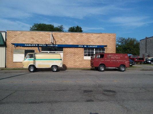 old school gasser vans are frequently in use here