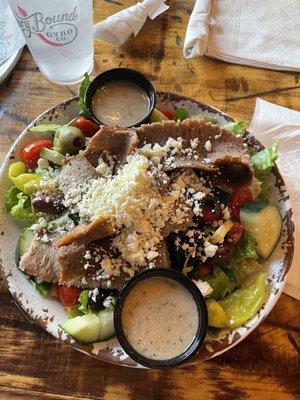 Greek Salad with Lamb