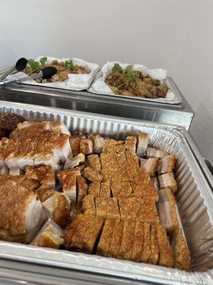 Asian Party Trays - Crackling Pork Belly