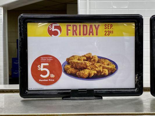 09.23.22 chicken tenders for $5 Friday