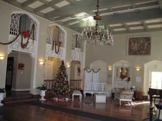 The lobby in the Picadilly decked out for the Christmas season.