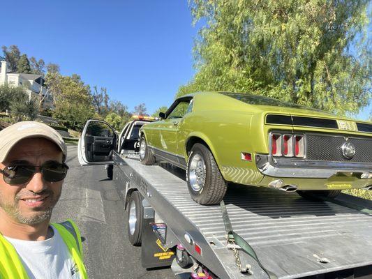 Towing a 1970 Mustang MACH 1